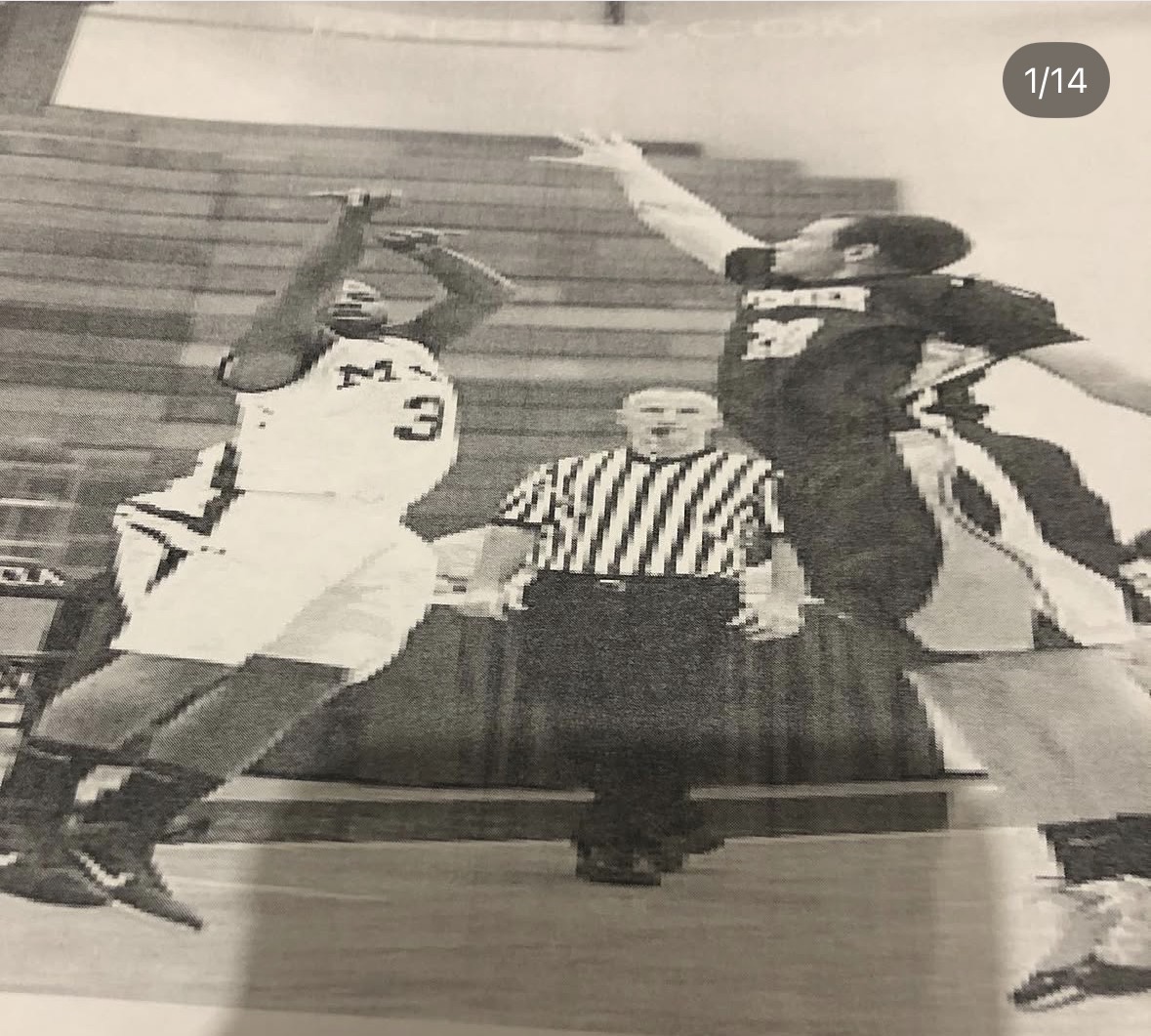 Coach Tyrell on the court